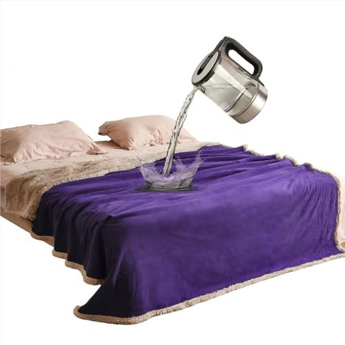 Catalonia Classy vattentät filt, hundfilt, tvättbar soffskydd, kärleksfilt, fluffig gosig filt, sängskydd, överkast, 152 x 127 cm
