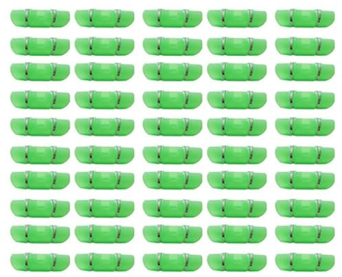 Helilyco 50 clip di fissaggio per pellicola serra, tubi da 22 mm, per kit di connettori in plastica per serre, verde