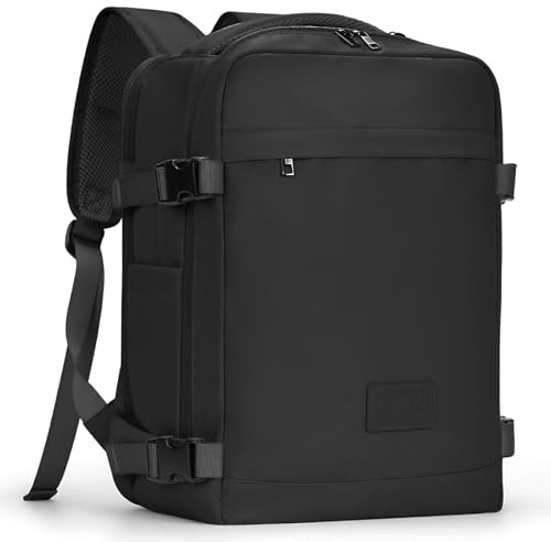 WOUIYO Mochila 40x30x20 para Ryanair 24L Mochila Viaje Cabina Avion 40x20x30 para Vueling con Bolsillo Antirrobo Equipaje de Mano Bolso de Viaje Mujer Hombre para Portatil