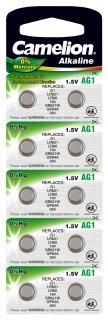 Knopfzelle CAMELION, AG1, 1,5V, Alkaline, 10er-Blister