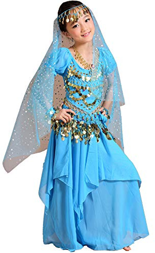 Astage Mädchen Elegante Kleid Bauchtanz Indianisch Kostüme Halloween Karneval Kostüme