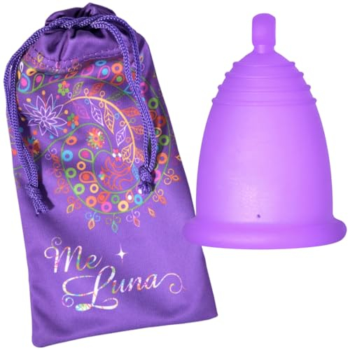 MeLuna Classic Copa Menstrual, Bola, Violeta, Talla M- 1 Unidad