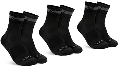 GripGrab Merino Fahrradsocken Regular Cut - 1er & 3er Pack Radsocken | 50% Merinowolle & Kunstfaser-Mix - temperaturregulierend, Feuchtigkeitsmanagement, Mesh-Zonen, ganzjährig einsetzbar