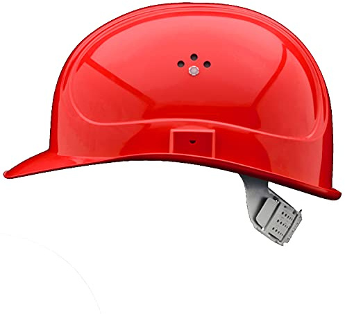 GUARD 5 - BAU-Schutzhelm - DIN EN 397 - Einstellbarer Arbeitshelm - Bauarbeiterhelm Schutzhelm Bauhelm - mit 6-Punkt Gurtband mit Leder Schweißband an der Stirn