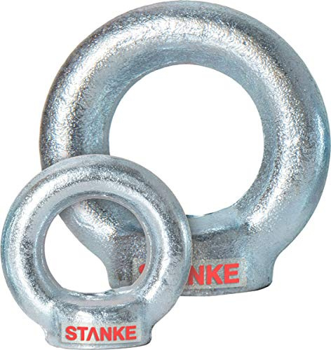 Seilwerk STANKE 25x Ringmutter M8 Ringsmutter 8 mm Öse Mutter Auge verzinkt | Vielseitig für Befestigung, Garten, Haushalt, Werkstatt und kreative DIY-Projekte