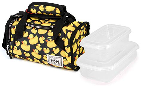 Oh My Pop! Quack-Mailbox Lunch Bag, Yellow, 25 x 12 cm