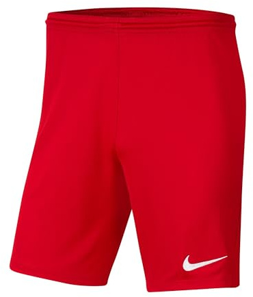 Nike Dri-FIT Park III Pantalones Cortos De Fútbol, Niños, Universidad Rojo/Blanco, M