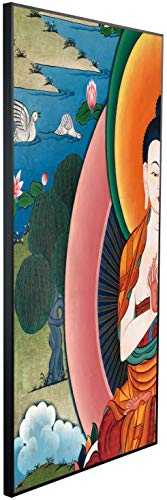 Ecowelle Infrarotheizung mit Bild | 600 Watt | 60x120 cm | Infrarot Heizung| | Made in Germany| k 199 Buddha