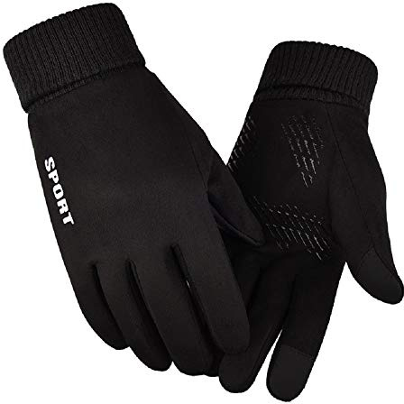 Moguxb Guantes Invierno Guantes Termicos para Moto Ciclismo Guantes Calientes Antideslizantes Forro de Cachemir Guantes de Cálido Impermeable Pantalla Táctil a Prueba de Viento para Hombre Mujer