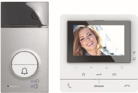 BTICINO, Flex ONE 364932 - Set di videocitofono a 2 fili, classe 100 X16E con display LCD da 5, grandangolare da 105°, archiviazione video, accesso senza chiave, IP54, IK10, 364932