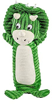 Danish Design Declan The Dinosaur Plastic Bottle Sustainable Replaceable Dog/Puppy Toy 14 Inch