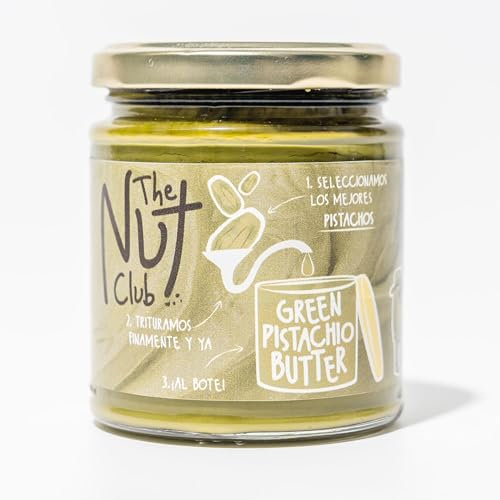 Crema de pistacho 225gr | The Nut Club | 100% pistacho. Vegano, sin azúcares añadidos. Sin aceite de palma. 100% natural
