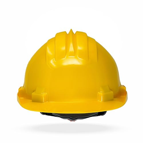 TAMS® Bauhelm mit Drehverschluss EN 397 Sicherheitshelm Schutzhelm Bauarbeiterhelm Helm 54-61 cm Blau, Gelb, Grün, Grau, Rot, Weiß, Orange