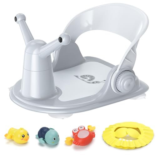 Baby-Badewannensitz, Baby-Badewannen-Must-Have, ab 6 Monaten, grau