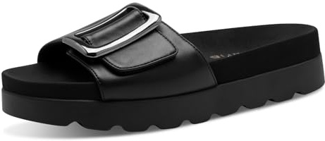 Tamaris Pantolette Damen Flach schwarz,EU 38