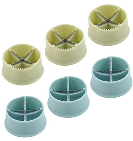 COLLBATH 6pezzi Taglierina Castagne Manuale in Plastica e Acciaio Inossidabile Cutter Croce per Noci e Castagne Strumento Apertura Pratico e Salvaspazio per Uso Domestico