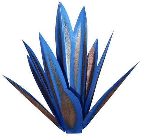 Statue de Jardin Ornements de Jardin en métal Agave de 26 Pouces, Sculpture Rustique Tequila, Ornements de pelouse, décorations de Cour de Maison, Figurines de décoration extérieure