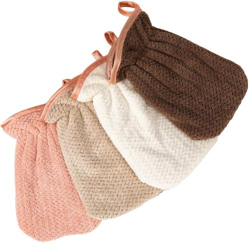 PHOGARY Microfiber Wash Mitt for Body & Face, Super Soft Absorbent Washcloth, Coral Fleece Face Cloth Bath Mitts for Child Adult, Washable Makeup Remover Cleansing Cloths,4 Pack,13x20cm