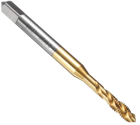 QUARKZMAN Metrisch Gewindeschneider M5 x 0,8 Gewindebohrer HSS6542 Hochwertiger Titannitrid-Beschichtung Maschinengewindebohrer - 1 Stück