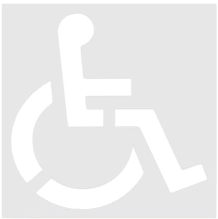 Disco de estacionamiento grande, plantillas de aparcamiento para entrada - 33 x 36 pulgadas de silicona para handicap plantilla de aparcamiento | 1 mm de grosor, plegable, flexible