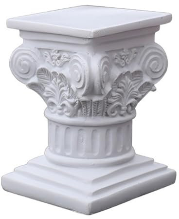 Figura de resina de columna griega, estatua blanca del pilar romano | Elegante centro de mesa de resina | Decoración clásica de columna corintia para bodas, cumpleaños y eventos festivos