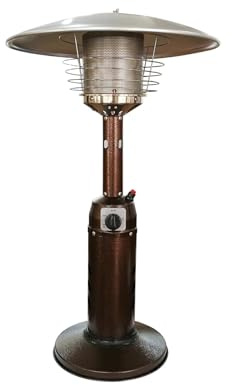 Calentador portátil de gas para patio, quemador de acero inoxidable para exteriores para propano o butano, unidad de mesa de baja energía para jardín, cenador de camping