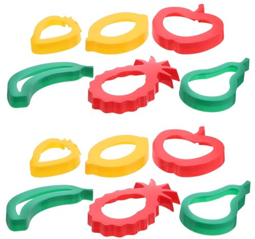 Veemoon 1 Set Dough Cutters: Fruit-Shaped Plastic Clay Molds for Crafts - Cookie/Tools for Dough Playing - Polymer Clay Accessories