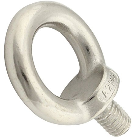 Ringschrauben (gegossen und poliert) - M8 - (20 Stück) - ähnl. DIN 580 - aus rostfreiem Edelstahl A2 V2A - Ösenschrauben - Ringbolzen - SC580 | SC-Normteile®