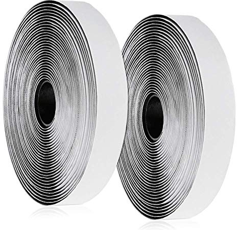 Vegena Klettband Selbstklebend Extra Stark 10M - Klettverschluss Doppelseitig, Flauschband Hakenband für Fliegengitter - 20mm Breit Schwarz