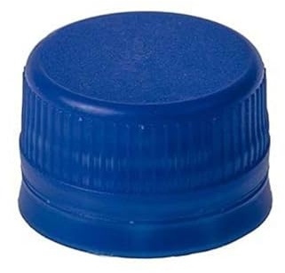 BrandPrint - Confezione da 100 Tappi autosigillanti in plastica per imboccatura Standard PP28. Adatti per Bottiglie d'Acqua, Vino, Bevande e succhi. Colore (Blu)