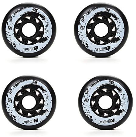 LZSSH Inline-Skate-Räder, Rollschuh-PU-Ersatzrad, für Erwachsene Im Innen- und Außenbereich, 72 Mm / 76 Mm / 80 Mm(A72mm)