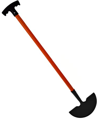 Unibos | HEAVY DUTY | Edging Knife | Gardening Edge Cutter | Boarder Edger Design | Lawn Edging Tool | Half Moon Lawn Edger | Sidewalks, Driveways, Gardens | Carbon Steel | 920mm