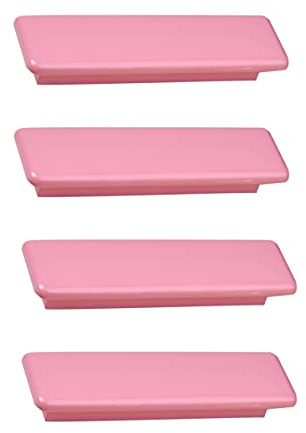 CcHhyyt Macaron Farbe Knöpfe Holz Möbelknopf für Kinder Griff für Schublade Kommode Schrank Tür Knöpfe 4 Stück (96mm, Rosa)