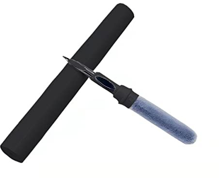 ZALUJMUS Reinigungsset für Airpods 1 2 Pro, Multifunktions-Reinigungsstift, weiche Bürste für Bluetooth-Kopfhörer, Tasche, Reinigungswerkzeuge für alle Ohrhörer (Schwarz)