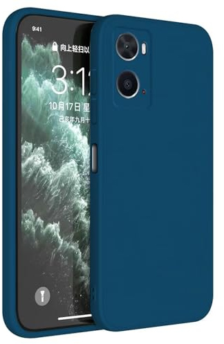 Topme Handyhülle Hülle Fur Oppo A76 / Oppo A96 (6.56 Inches) Case Schutzhülle, Hautschutz Aus TPU Silikonhülle - Saphirblau