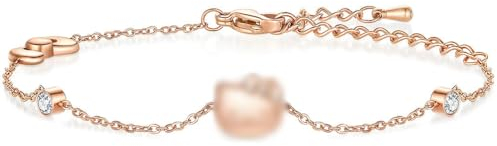 Tomicy Damen Deko Armband Mit Rosegold Anhängern Fliege Für Frau Armkette Bracelet Halsschmuck Für Damen Kreativ Kinderschmuck Accessory Armband Halskette Geschenk Für Mädchen