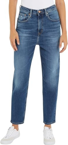 Tommy Jeans Mom Jean UH TPR BH5152 DW0DW18318 Pantaloni di Jeans, Denim (Denim Medium), 26W / 32L Donna