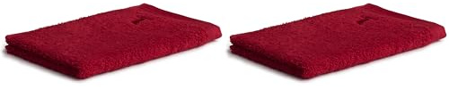 Möve Superwuschel Gästetuch, 100% Baumwolle, Ruby, 30 x 50 cm (Packung mit 2)