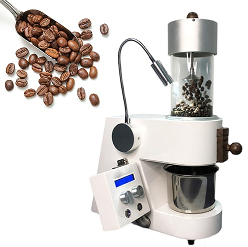 Automatic Coffee Roaster Machine 300g Commercial Coffee Bean Roaster With Temperature Curve, Hot Air Coffee Bean Roasting Machine With Cooling Fan, Wind And Firepower Parameters Can Be Set