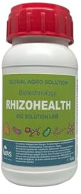 Global Agro Solution Rhizohealth – Organischer Bodenaktivator & Bio-Pflanzendünger mit Trichoderma, Mykorrhiza & Algenextrakt – Für gesunde Wurzeln, kräftiges Wachstum & fruchtbare Böden - 300ml