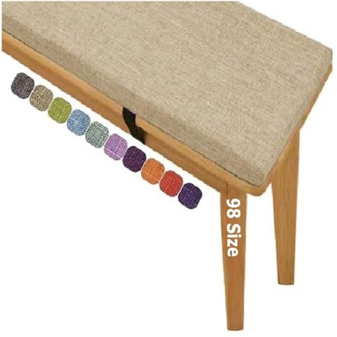 5cm Dick Miecoae Sitzkissen Bank, outdoor bankauflage, Schaumstoff Polster Sitzauflage Bank, Sitzpolster Outdoor Mit Abnehmbarem Bezug, Sitzkissen für Bank, Rutschfestes Bankkissen(Beige T-5cm,90x40 c