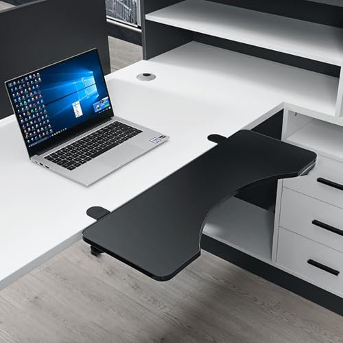 Unikicool Tastaturablage Klappbar,Klappbare SchreibtischverläNgerung,TischverläNgerung Faltbare Tastaturablage,Stabilisieren,Platz Sparen,Geeignet Zur UnterstüTzung des Ellenbogenarms