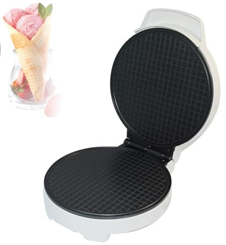 XCSCUK Egg Rolls Nonstick Coating,Electric Waffle Cone Maker, Commercial Waffle Iron Baker Machine, for Restaurant Snack Bar