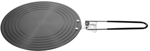 SHOWERORO Diffuseur De Chaleur Pour Plaque De Cuisson à Induction 24 Cm Pliable En Aluminium, Adaptateur Thermique Pour Cuisinière à Gaz, Transfert Uniforme De Chaleur Pour Mijotage Longue Durée