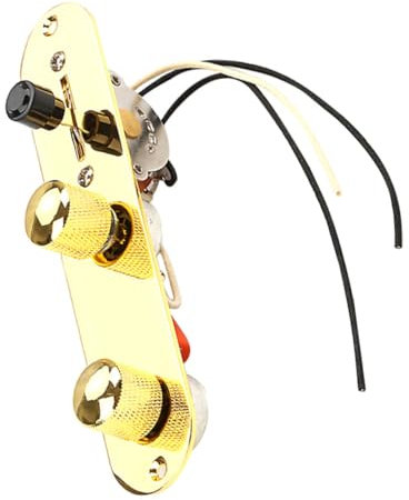 SECFOU Steuerplatte Gitarre Steuerplatte Vorverdrahtet Gitarren-kabelbaum Tonabnehmer-kabelbaum Gitarrenzubehör Kabelbaum Für Gitarre