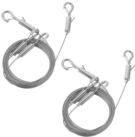 Cuerda de Alambre para Colgar Cuadros 2 Piezas de Acero Inoxidable