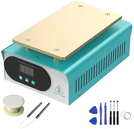 Station de préchauffage + accessoires plaque chauffante de plate-forme numérique de préchauffeur de 7 pouces for séparateur d'écran LCD de téléphone 946S Chauffage de reprise