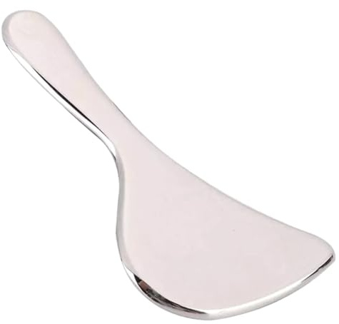 Homoyoyo Gesichts Scrap Platte Schabe Massage Tool Gesichtspeeling Faszienschaber Straffung Des Hautgewebes Massage Tool Gesichts Scrap Board Silber