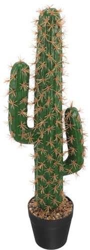 SUPVOX Cactus Artificiale in Vaso Simulazione Realistica, Pianta Succulenta Bonsai Decorativa per Interni, Piante Finte Grandi per Casa, Ufficio e Balcone, senza Manutenzione