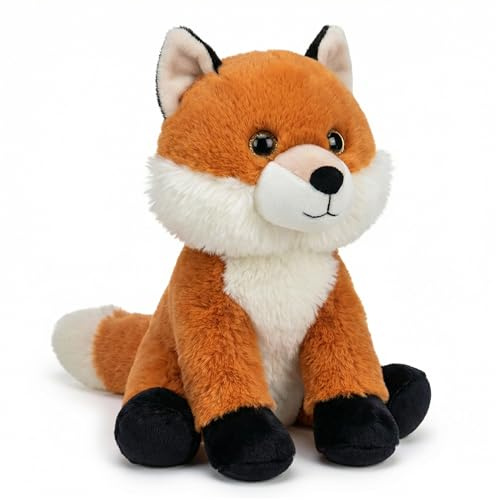 TE-Trend Kuscheliger Plüsch Fuchs 28 cm - Weiches Stofftier zum Kuscheln und Spielen - Waldtier Geschenk für Kinder